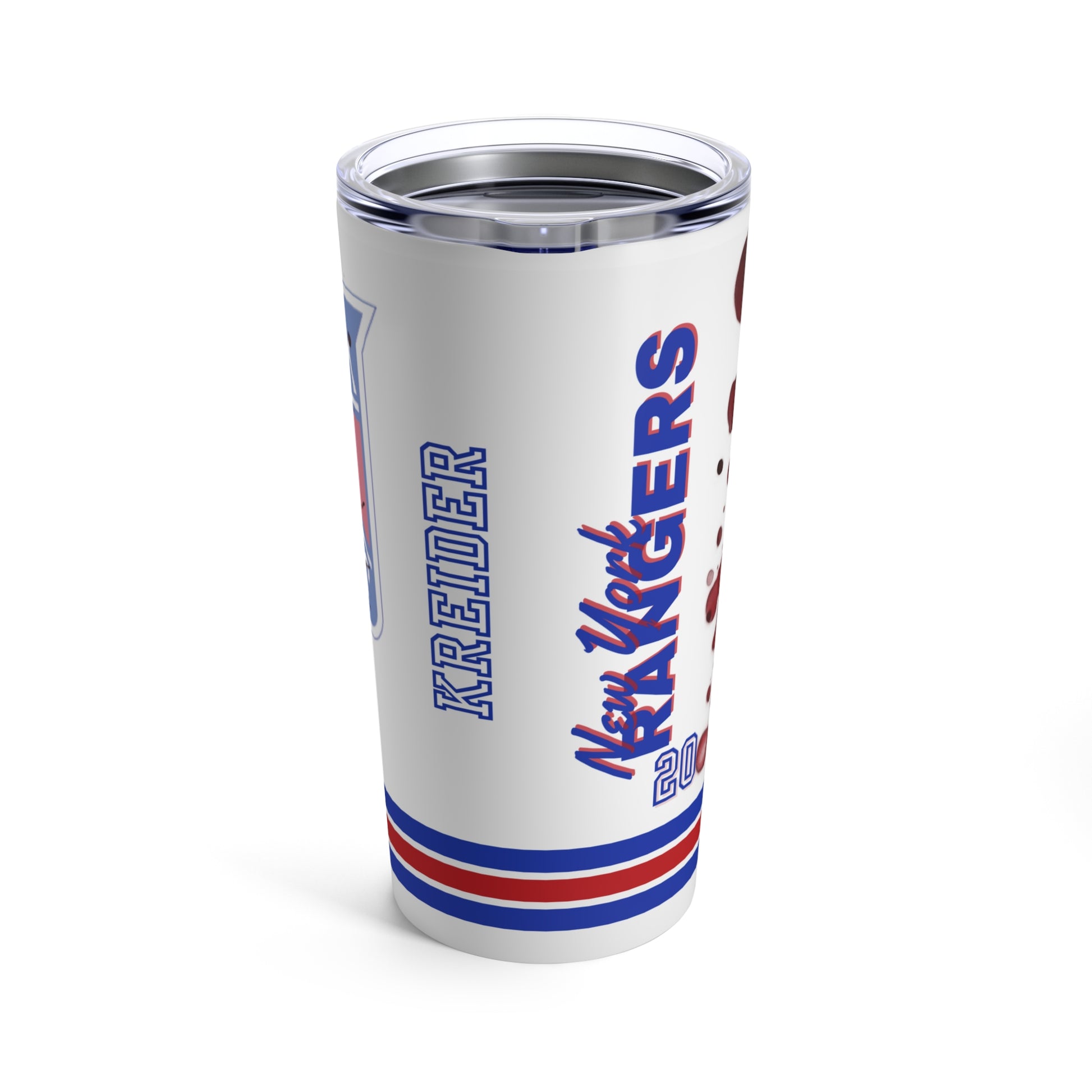 NEW YORK RANGER 20 CHRIS KREIDER Tumbler 20oz back