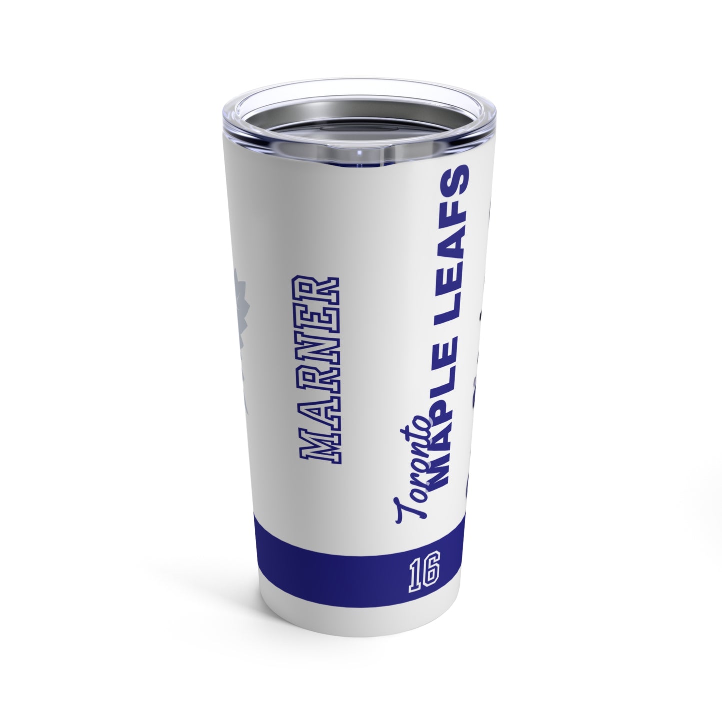 TORONTO MAPLE LEAFS 16 MITCH MARNER Tumbler 20oz back