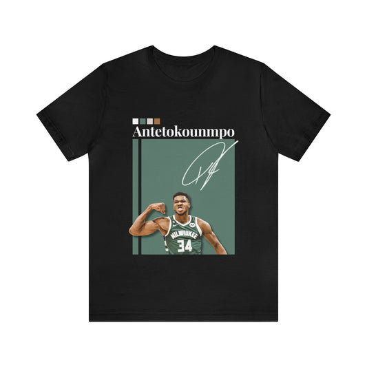 NBA All-Star Giannis Antetokounmpo Graphic Streetwear Tee black