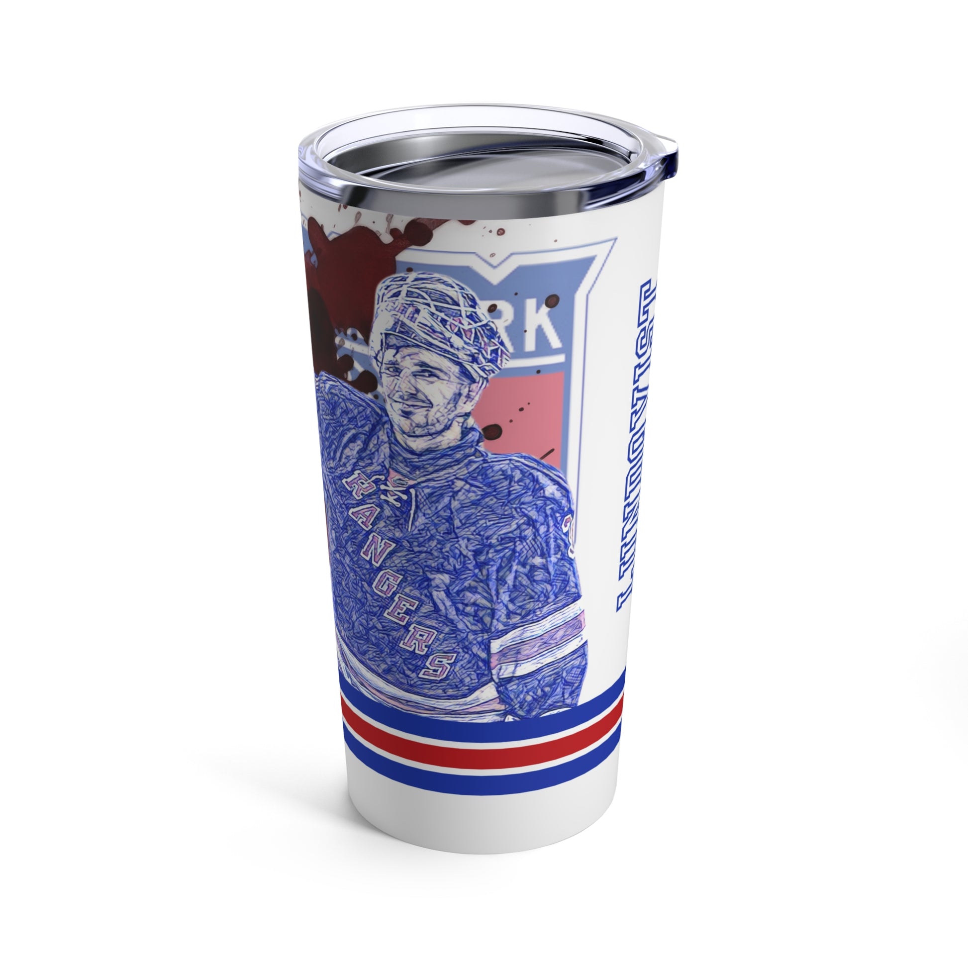 NEW YORK RANGERS 30 HENRIK LUNDQVIST Tumbler 20oz front