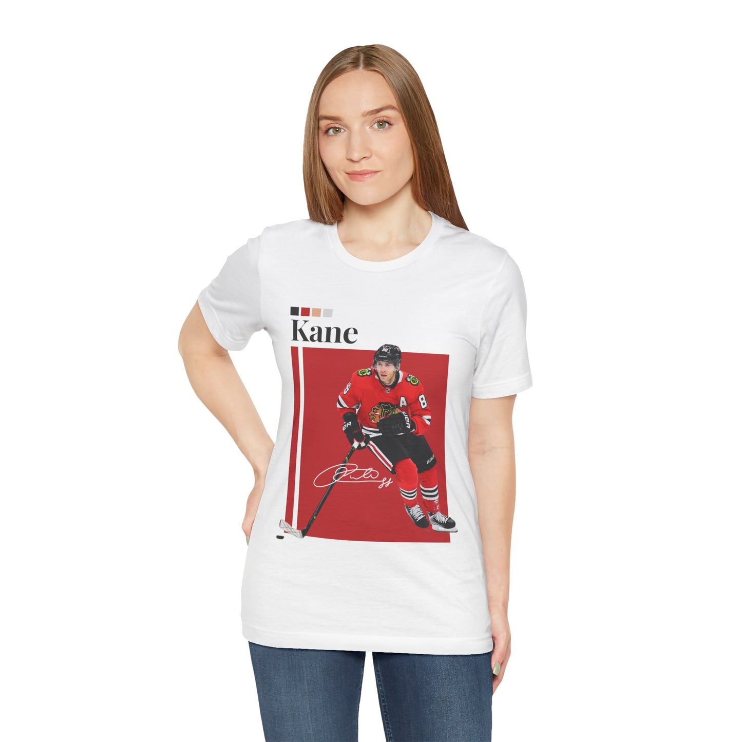 NHL All-Star Patrick Kane Graphic T-Shirt womens fashion white