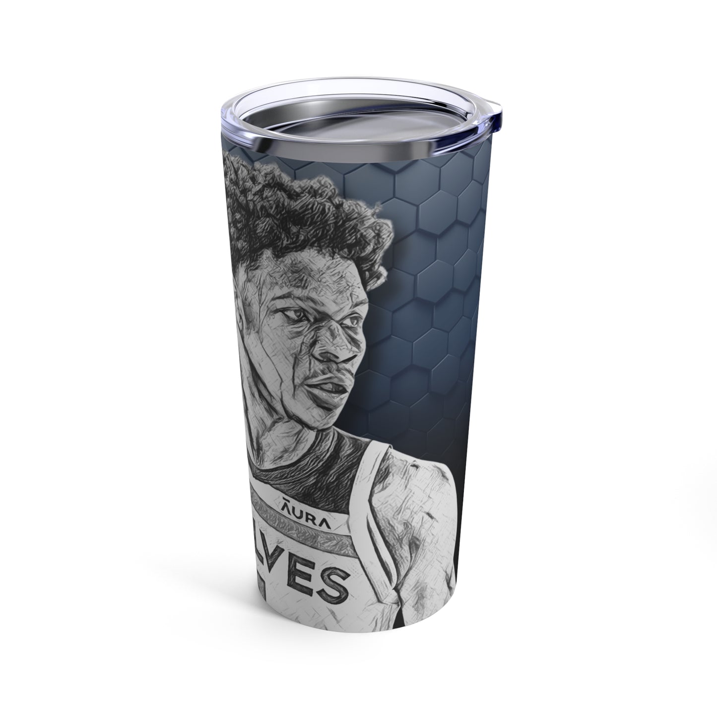 Minnesota Timberwolves 5 Anthony Edwards Tumbler 20oz front