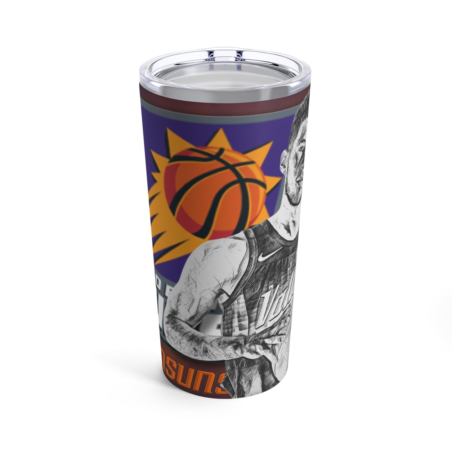 Pheonix Suns 1 Devin Booker Tumbler 20oz