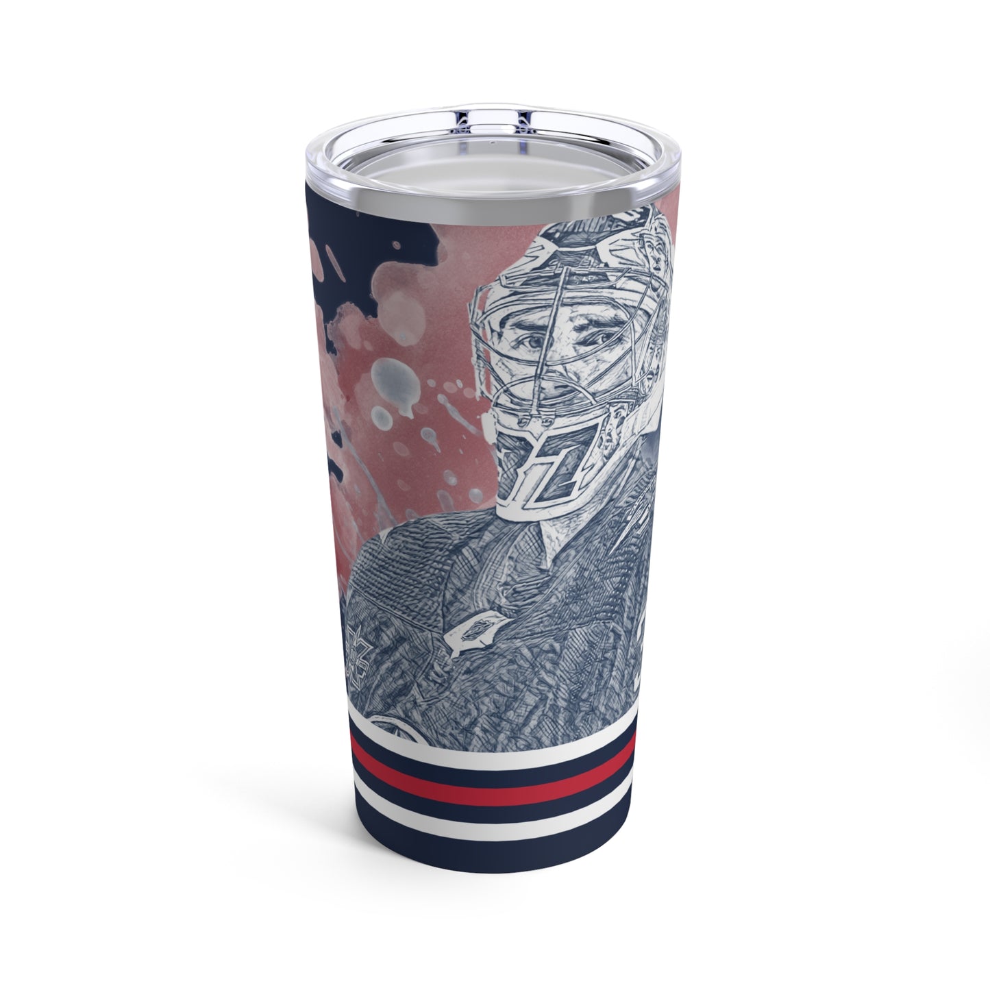 WINNIPEG JETS 37 CONNOR HELLEBUYCK Tumbler 20oz front