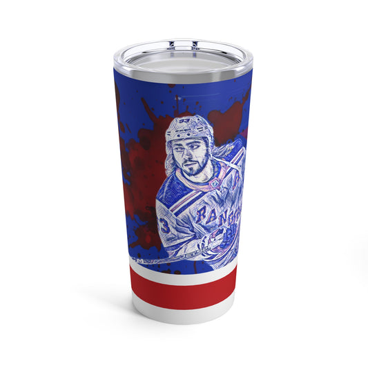 NEW YORK RANGER 93 MIKA ZIBANEJAD Tumbler 20oz front