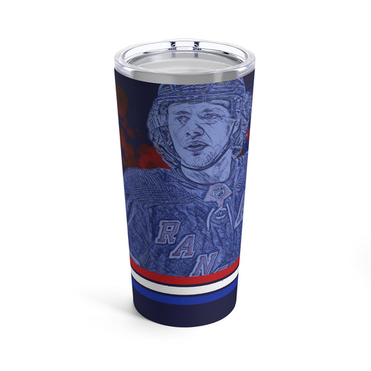 NEW YORK RANGER 10 ARTEMI PANARIN Tumbler 20oz front