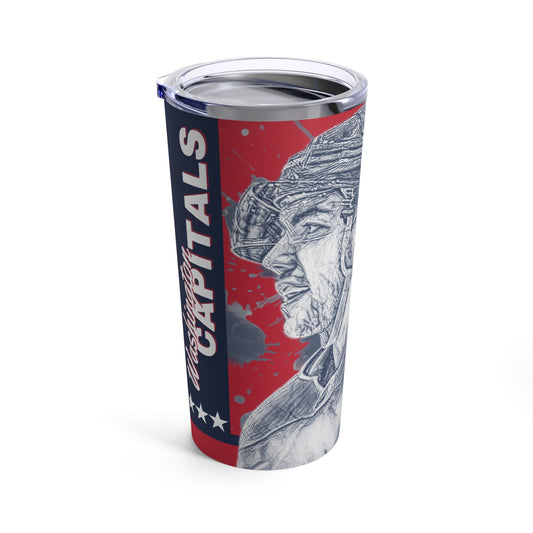 WASHINGTON CAPITALS 77 T.J. OSHIE Tumbler 20oz left