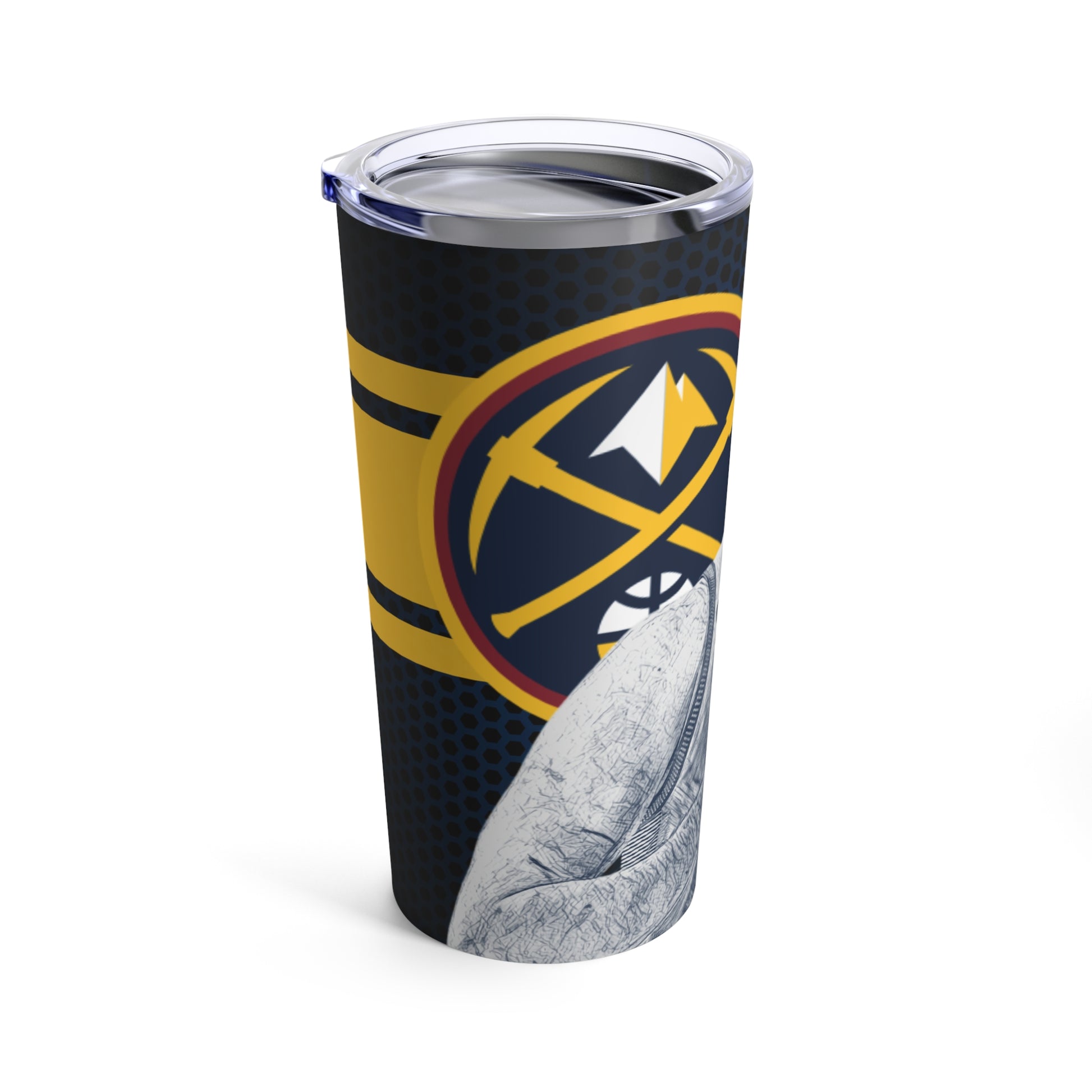 Denver Nuggets 15 Nikola Jokic Tumbler 20oz left