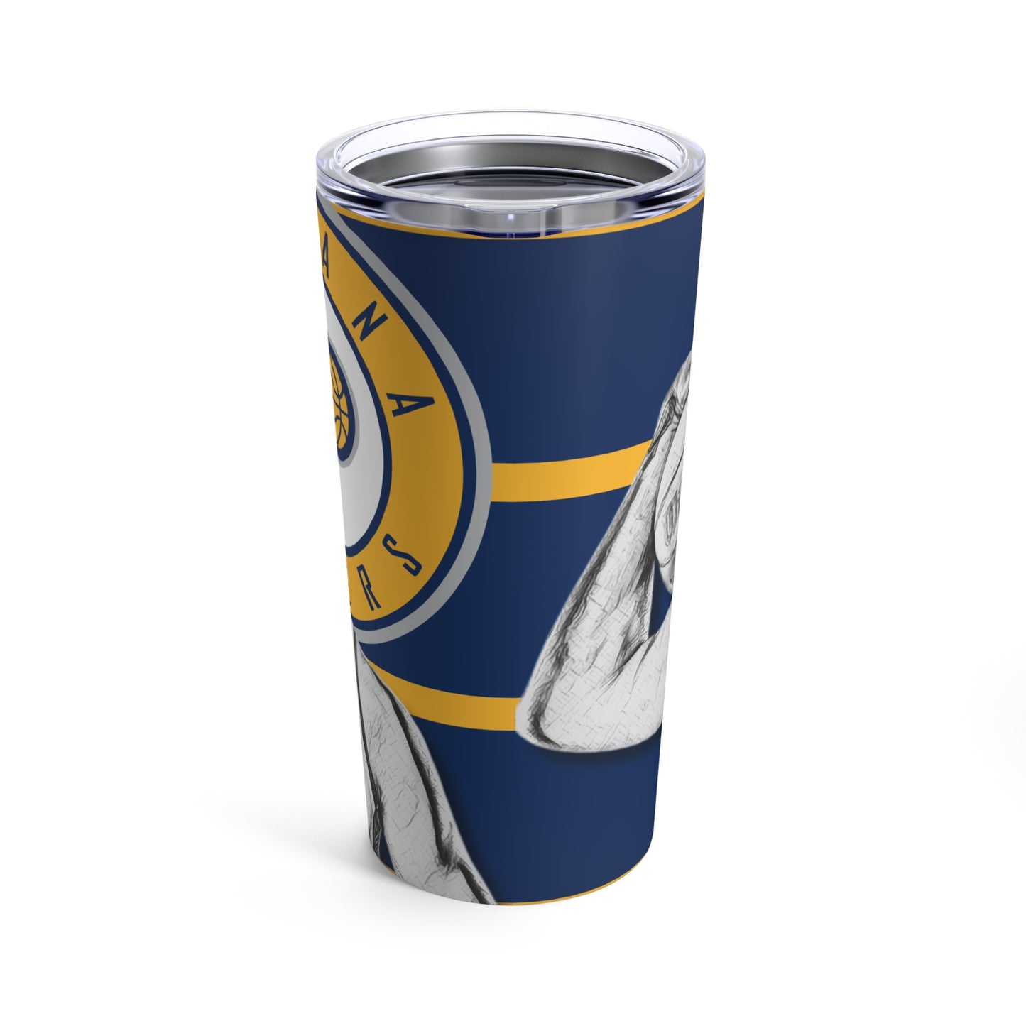 Indiana Pacers 33 Myles Turner Tumbler 20oz back