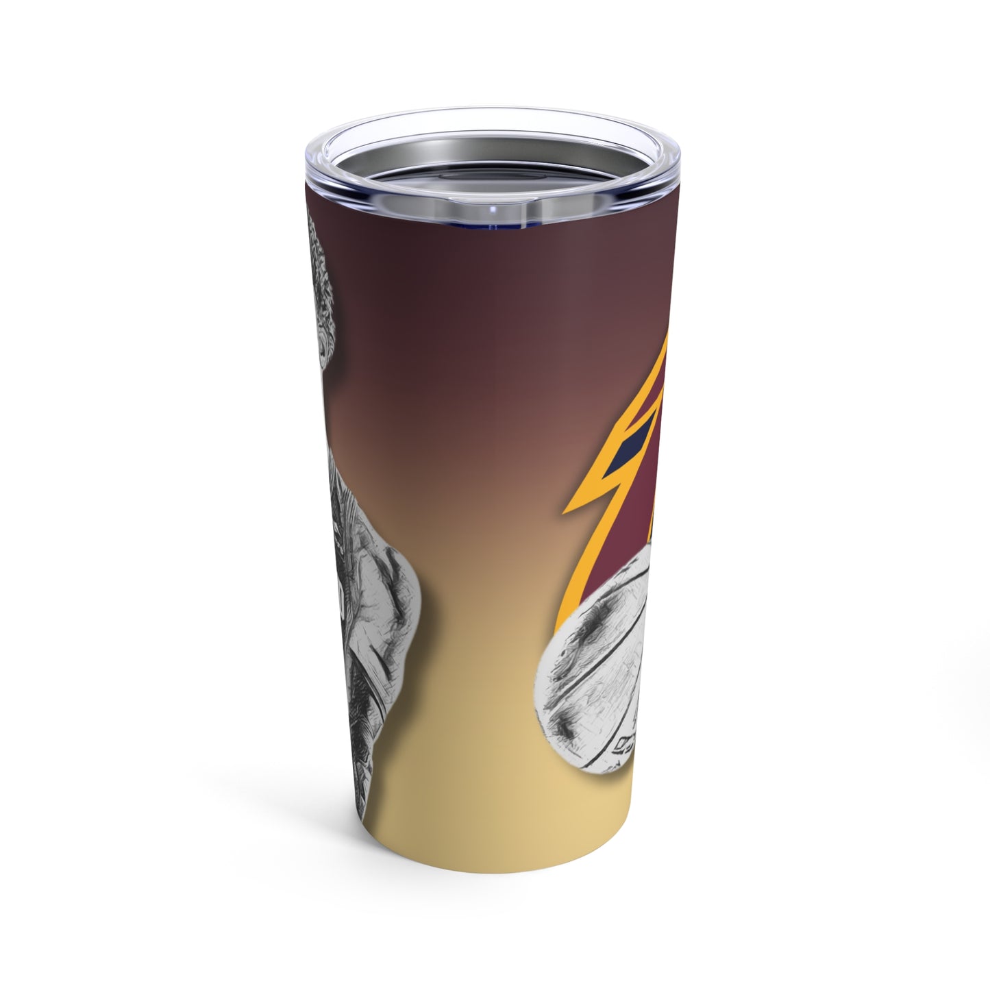 Cleveland Cavaliers 45 Donovan Mitchell Tumbler 20oz back