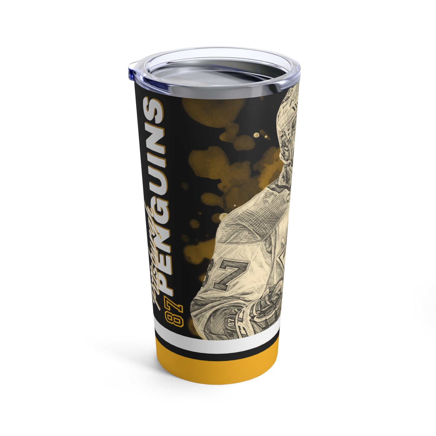 PITTSBURGH PENGUINS 87 SIDNEY CROSBY Tumbler 20oz left