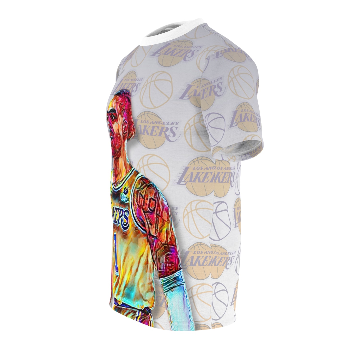 NBA All-Star D'Angelo Russell AOP Graphic Tee left