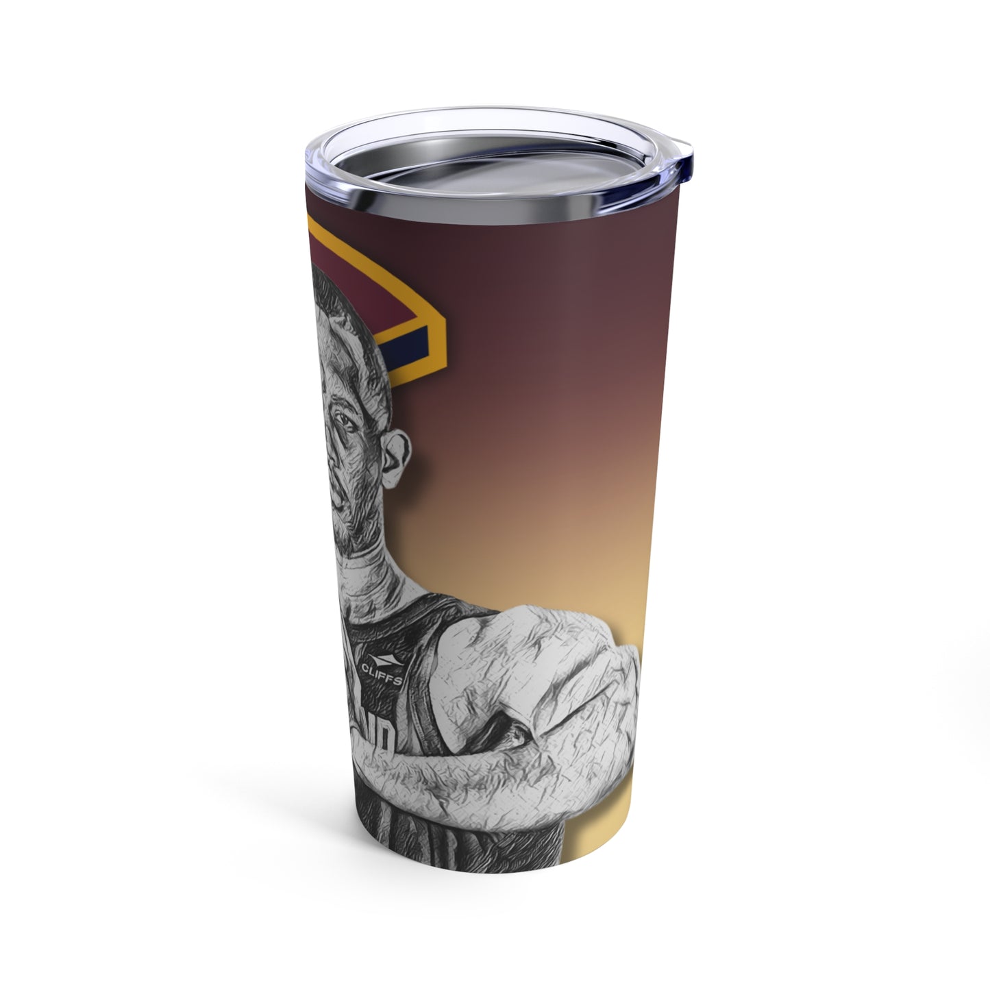 Cleveland Cavaliers 4 Evan Mobley Tumbler 20oz right