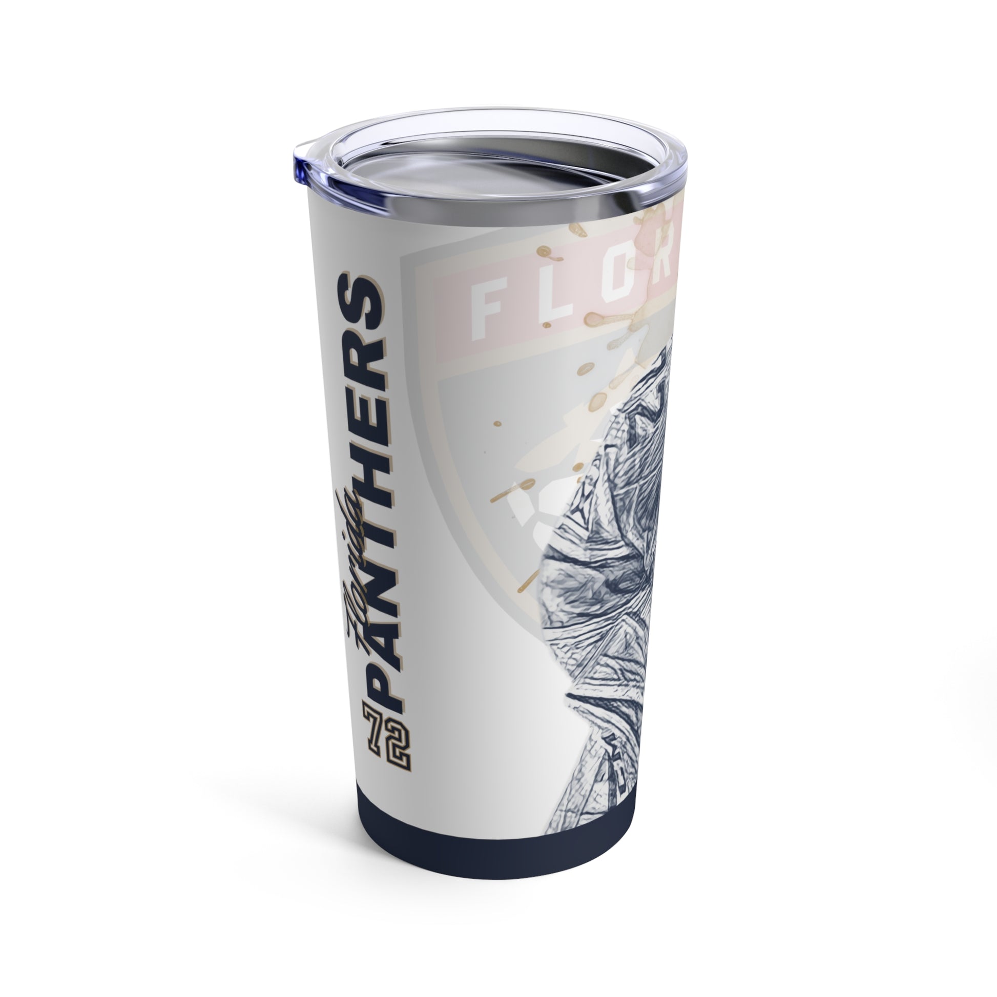 FLORIDA PANTHERS 72 SERGEI BOBROVSKY Tumbler 20oz back