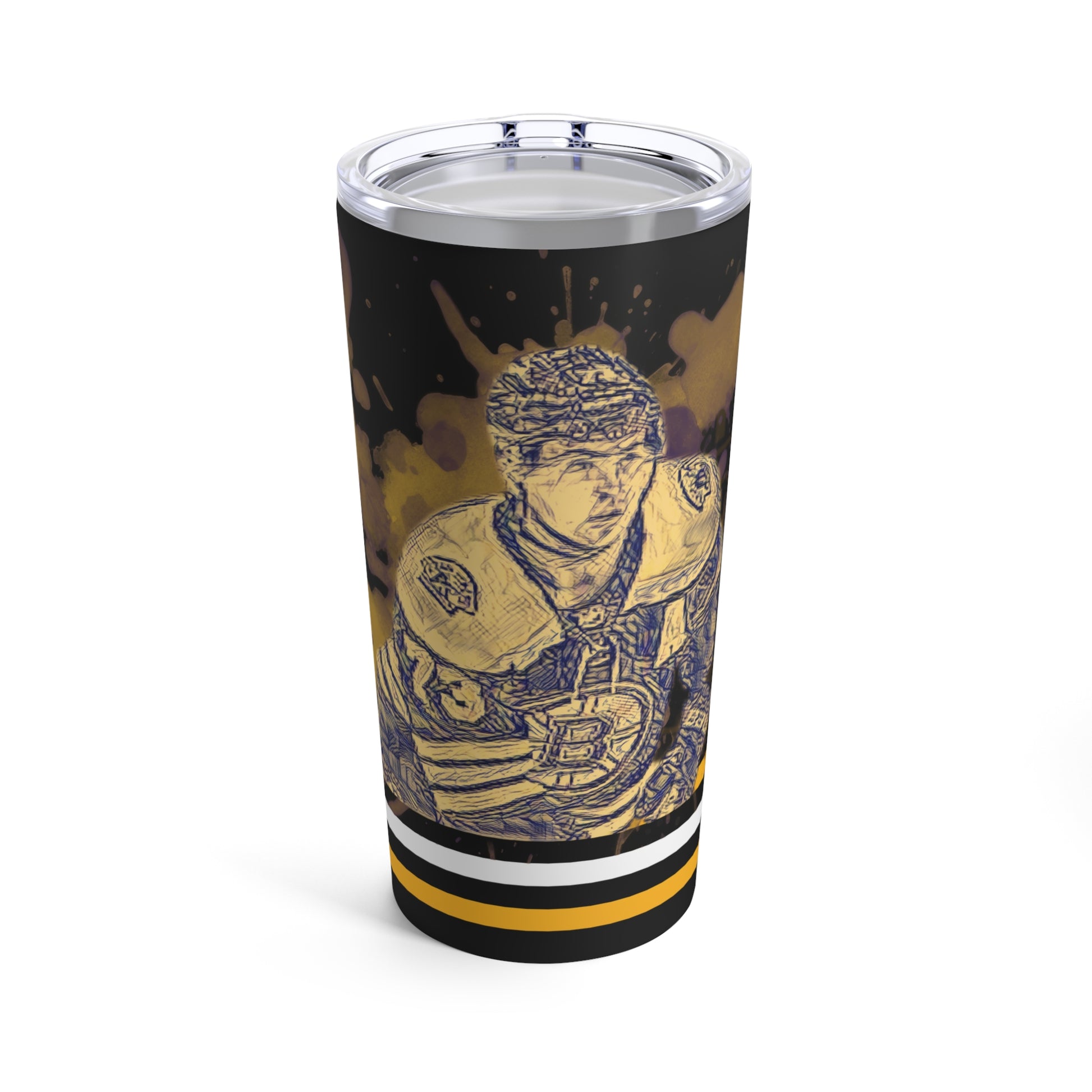 BOSTON BRUINS 73 CHARLIE MCAVOY Tumbler 20oz front