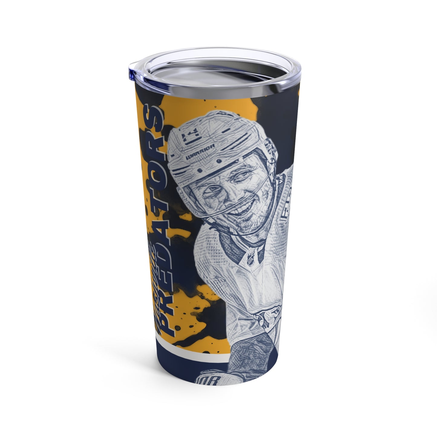 NASHVILLE PREDATORS 14 GUSTAV NYQUIST Tumbler 20oz left