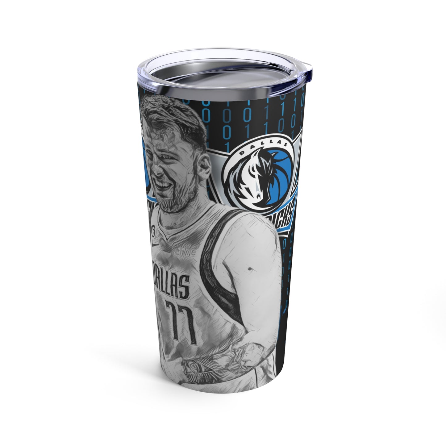 Dallas Mavericks 77 Luka Doncic Tumbler 20oz