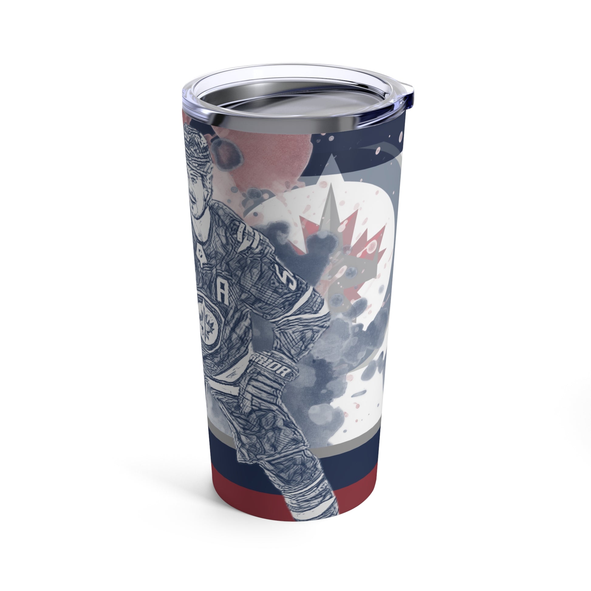 WINNIPEG JETS 55 MARK SCHEIFELE Tumbler 20oz right