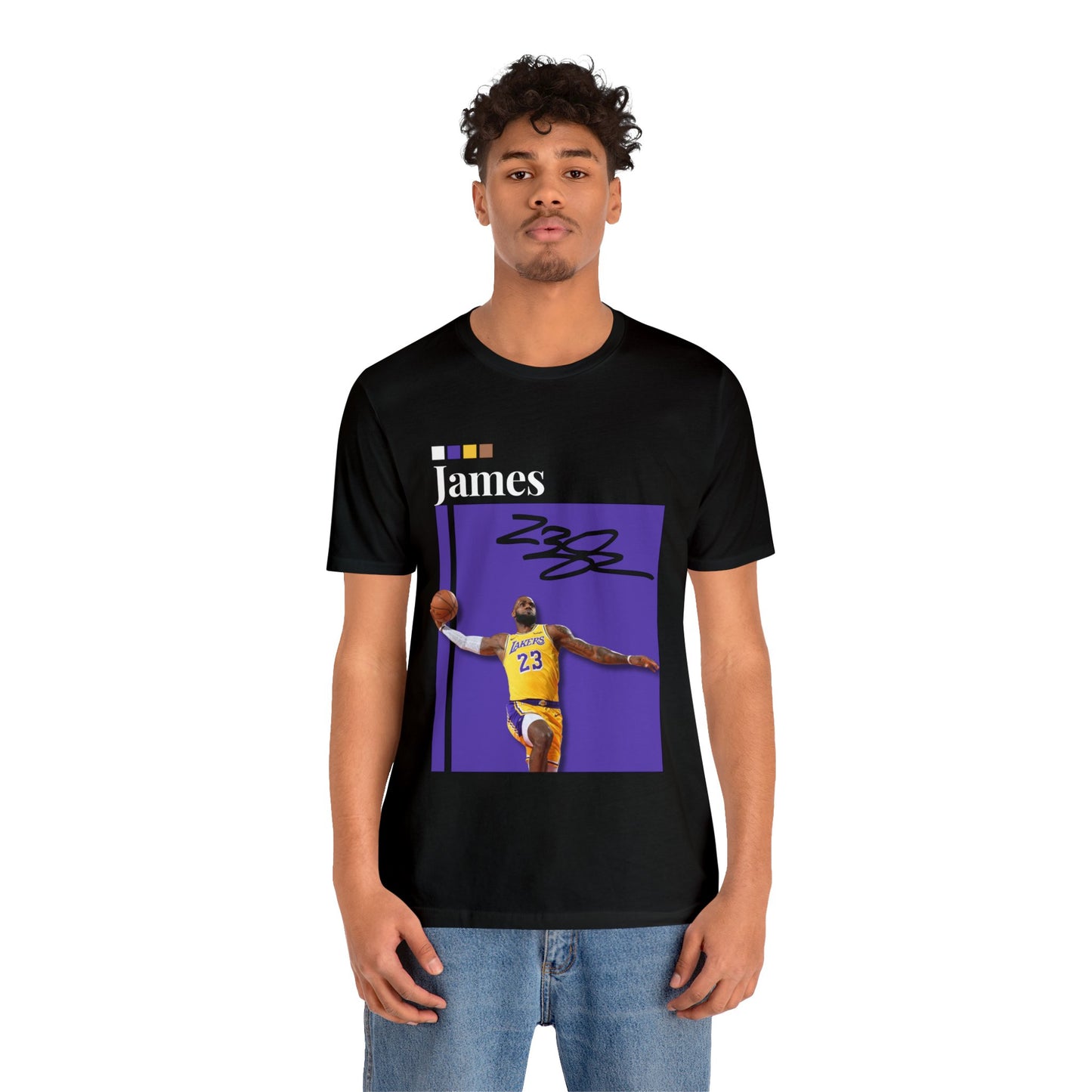 NBA All-Star Lebron James Graphic Streetwear Tee mens black basketball graphic tee