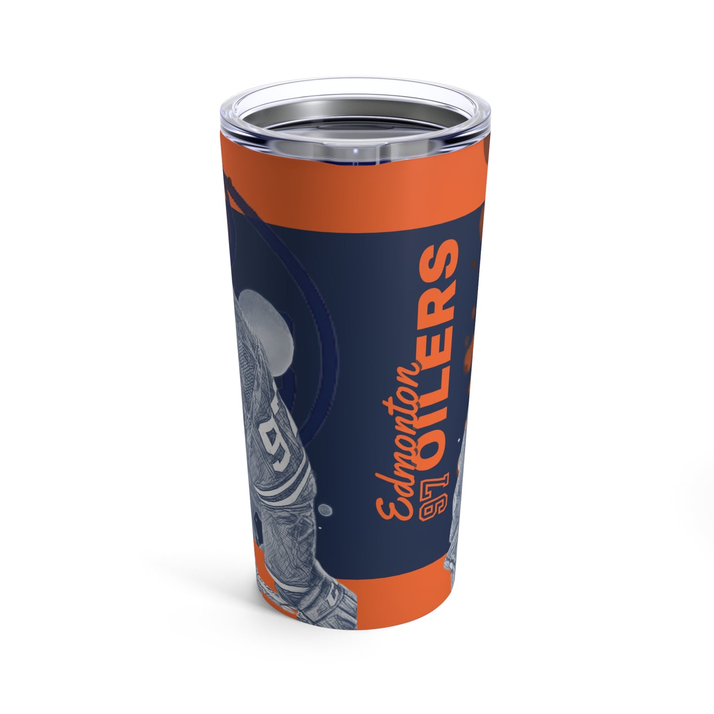 Edmonton Oilers 97 CONNOR MCDAVID Tumbler 20oz back