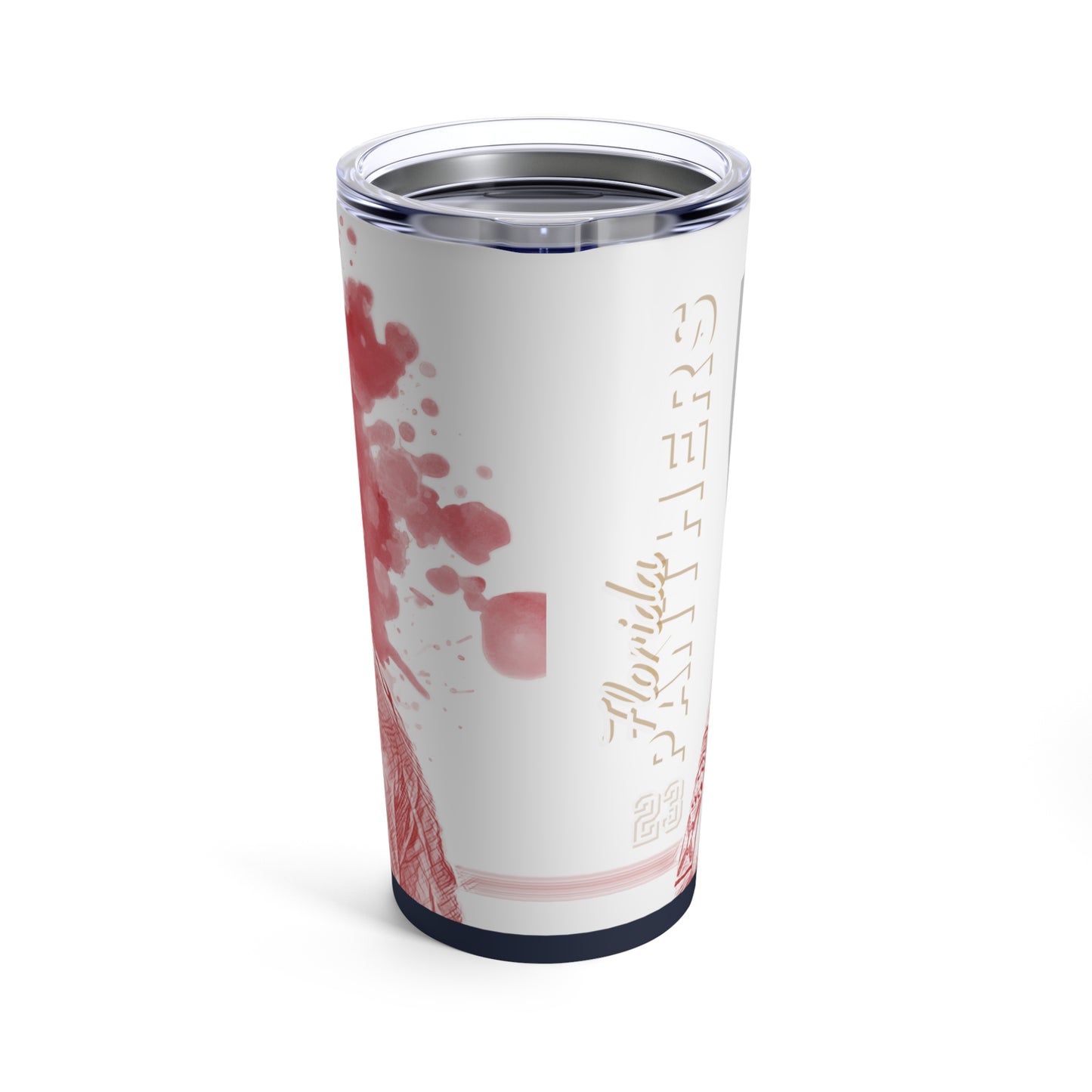 FLORIDA PANTHERS 23 CARTER VERHAEGHE Tumbler 20oz back