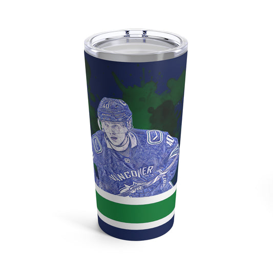 VANCOUVER CANUCKS 40 ELIAS PETTERSSON Tumbler 20oz Tumbler 20oz front