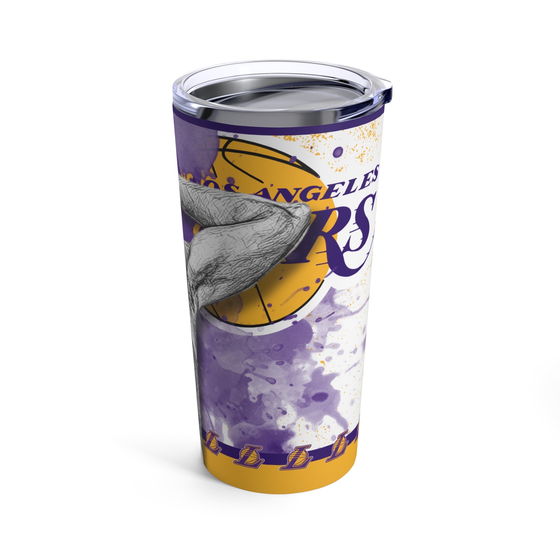 LOS ANGELES LAKERS 1 D'ANGELO RUSSELL Tumbler 20oz right