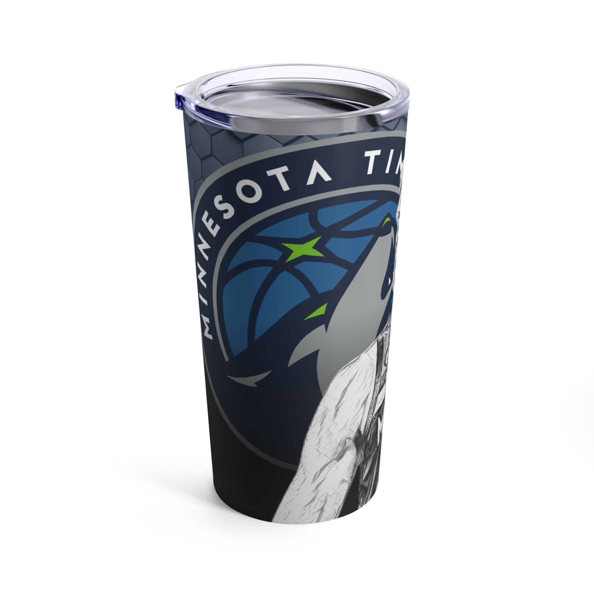 Minnesota Timberwolves 27 Rudy Gobert Tumbler 20oz left