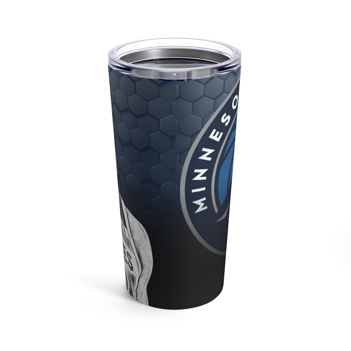 Minnesota Timberwolves 32 Karl-Anthony Towns Tumbler 20oz back