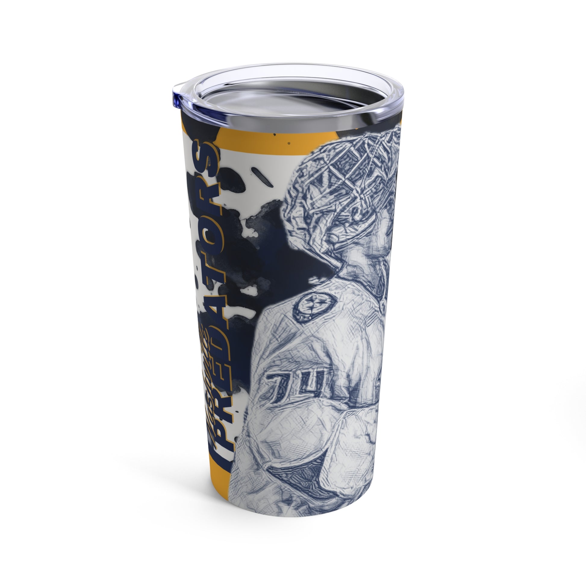 NASHVILLE PREDATORS 74 JUUSE SAROS Tumbler 20oz left