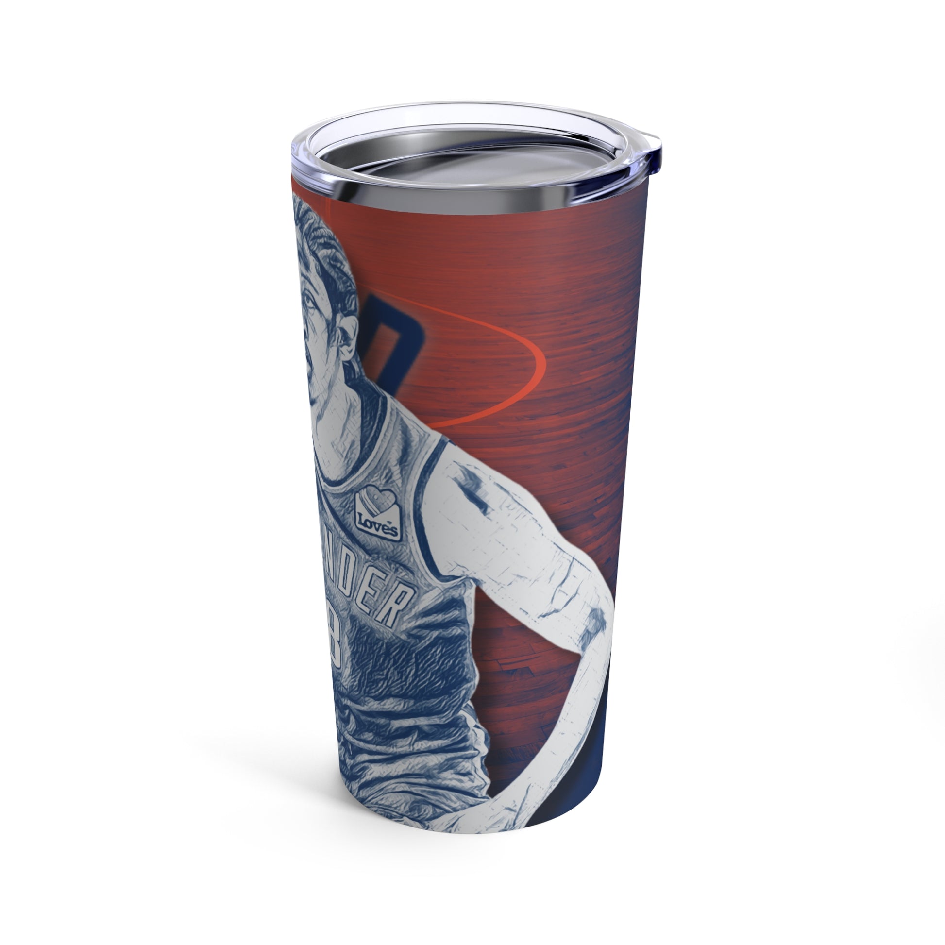 OKC Thunder 8 Jalen Williams Tumbler 20oz right