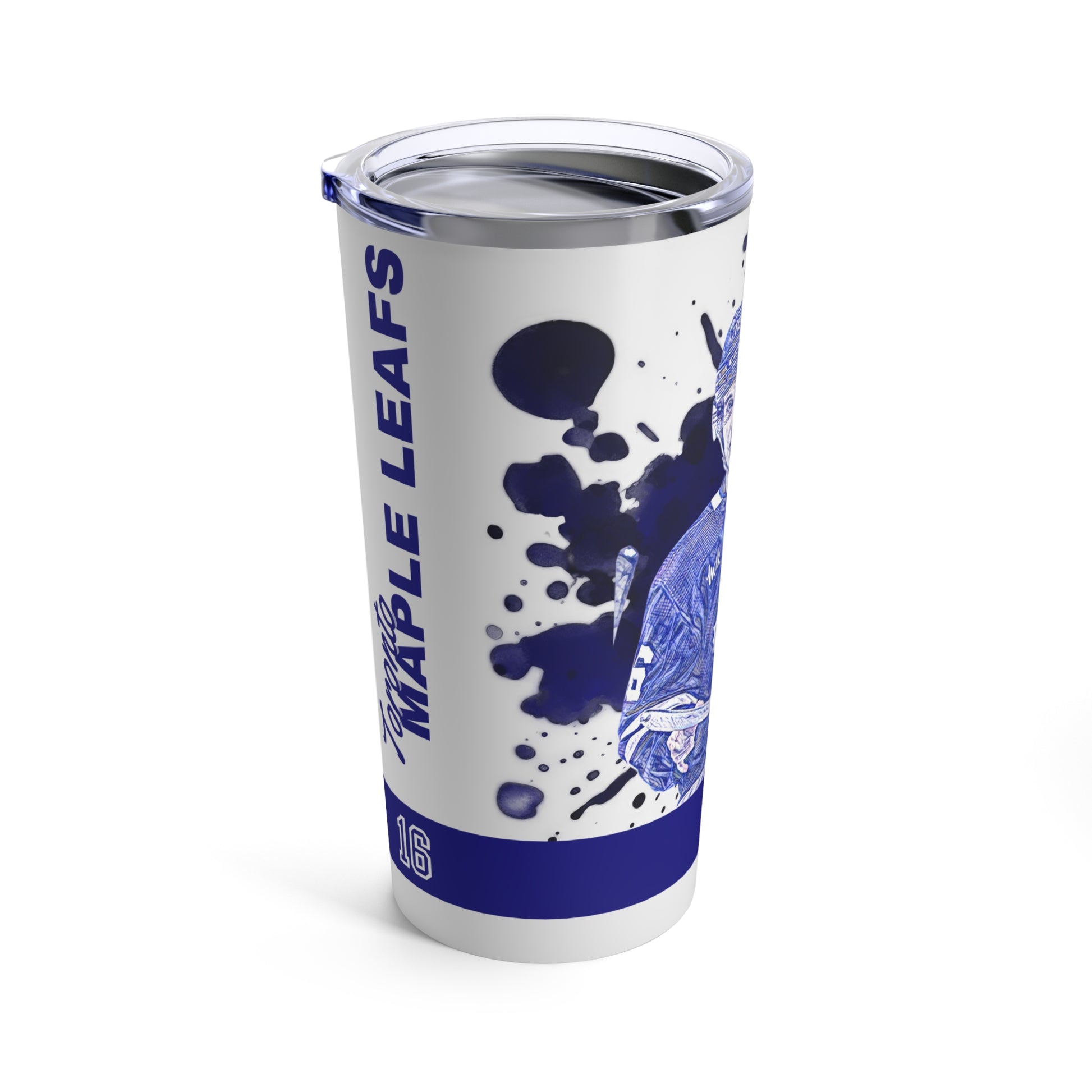 TORONTO MAPLE LEAFS 16 MITCH MARNER Tumbler 20oz left