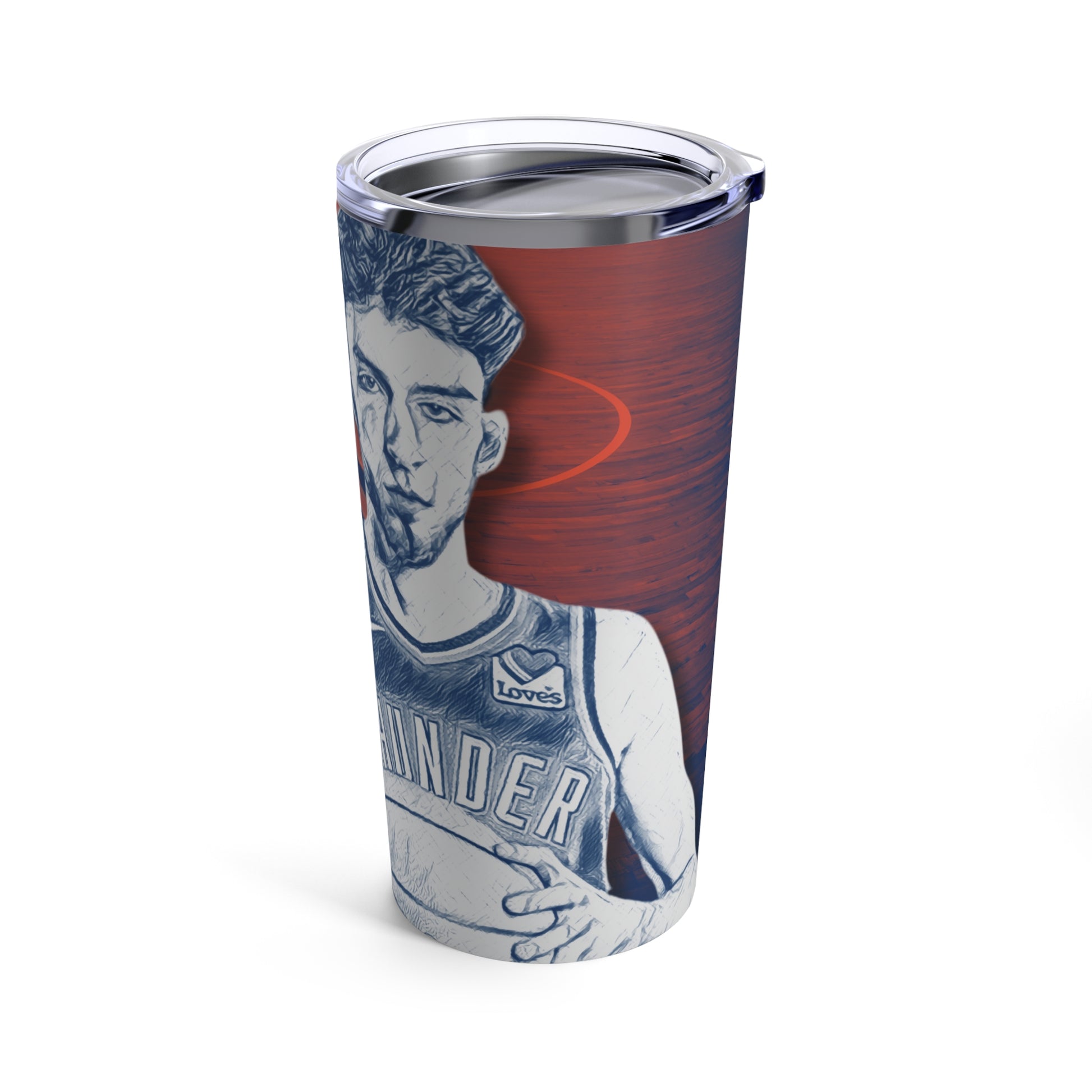 OKC Thunder 7 Chet Holmgren Tumbler 20oz right