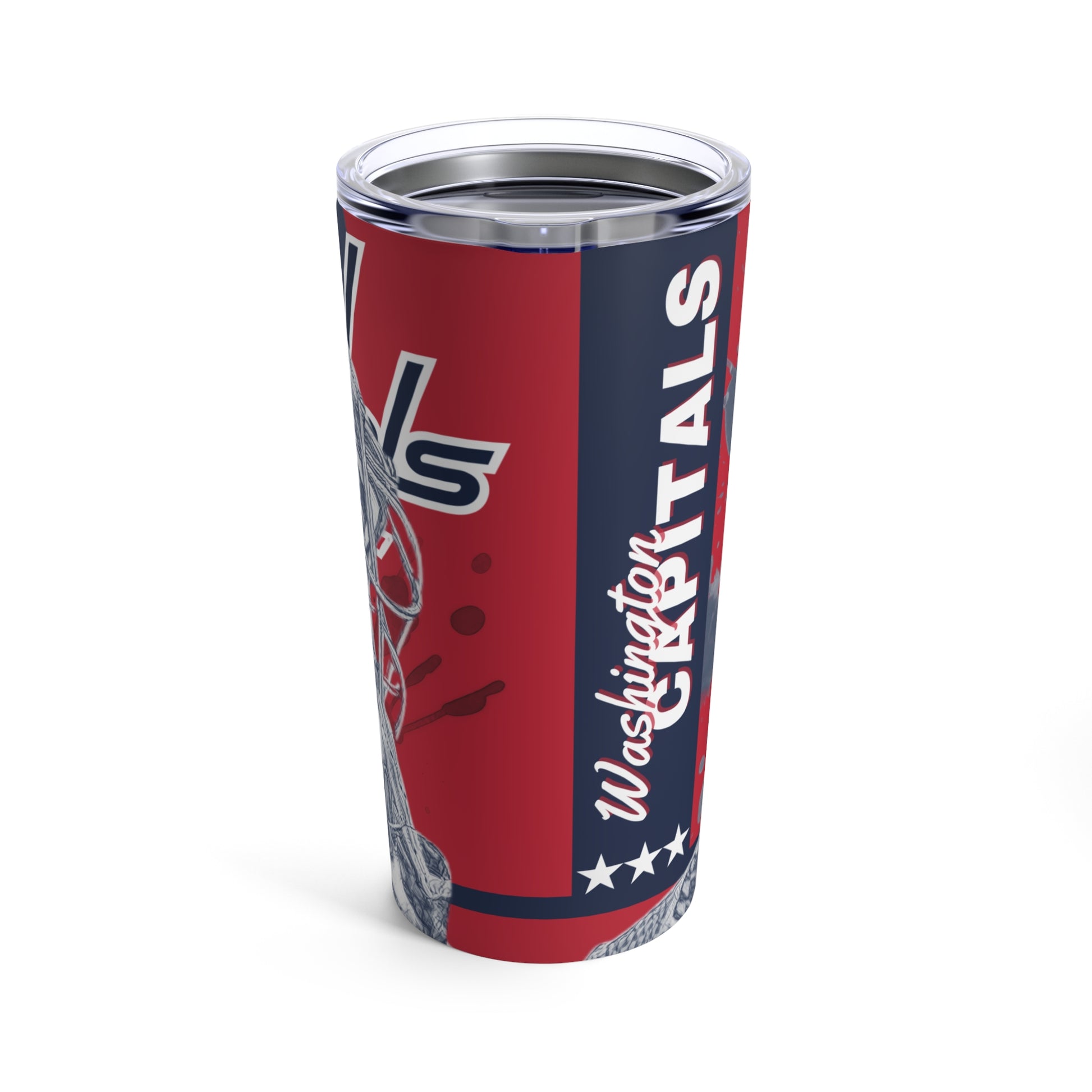 WASHINGTON CAPITALS 79 CHARLIE LINDGREN Tumbler 20oz back