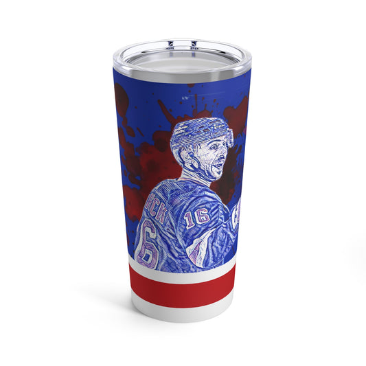 NEW YORK RANGER 16 VINCENT TROCHECK Tumbler 20oz front