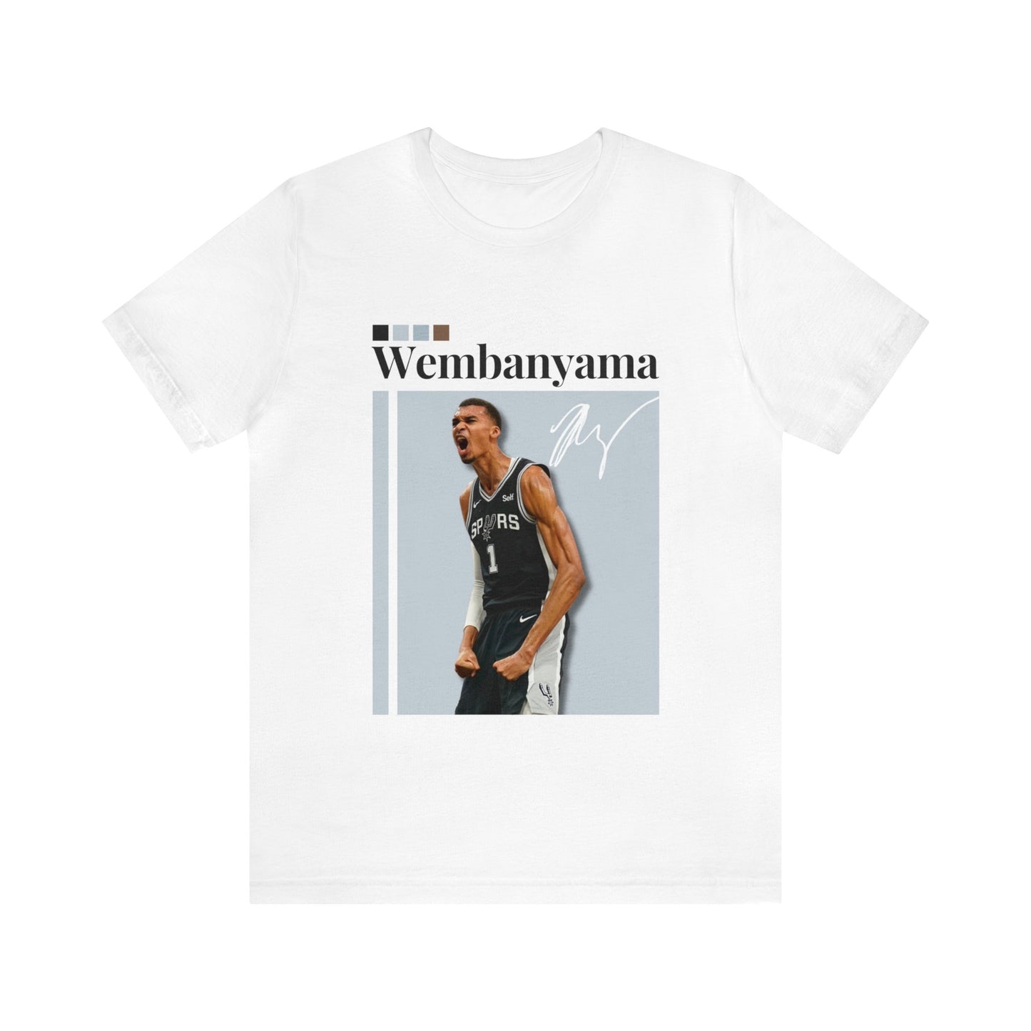 NBA All-Star Victor Wembanyama Graphic Streetwear Tee white