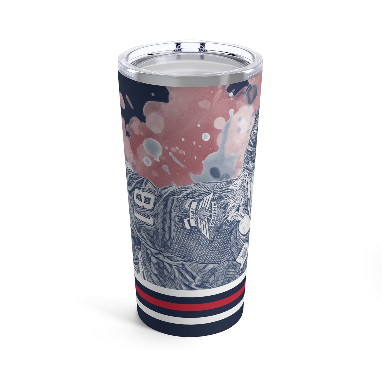 WINNIPEG JETS 81 KYLE CONNOR Tumbler 20oz left