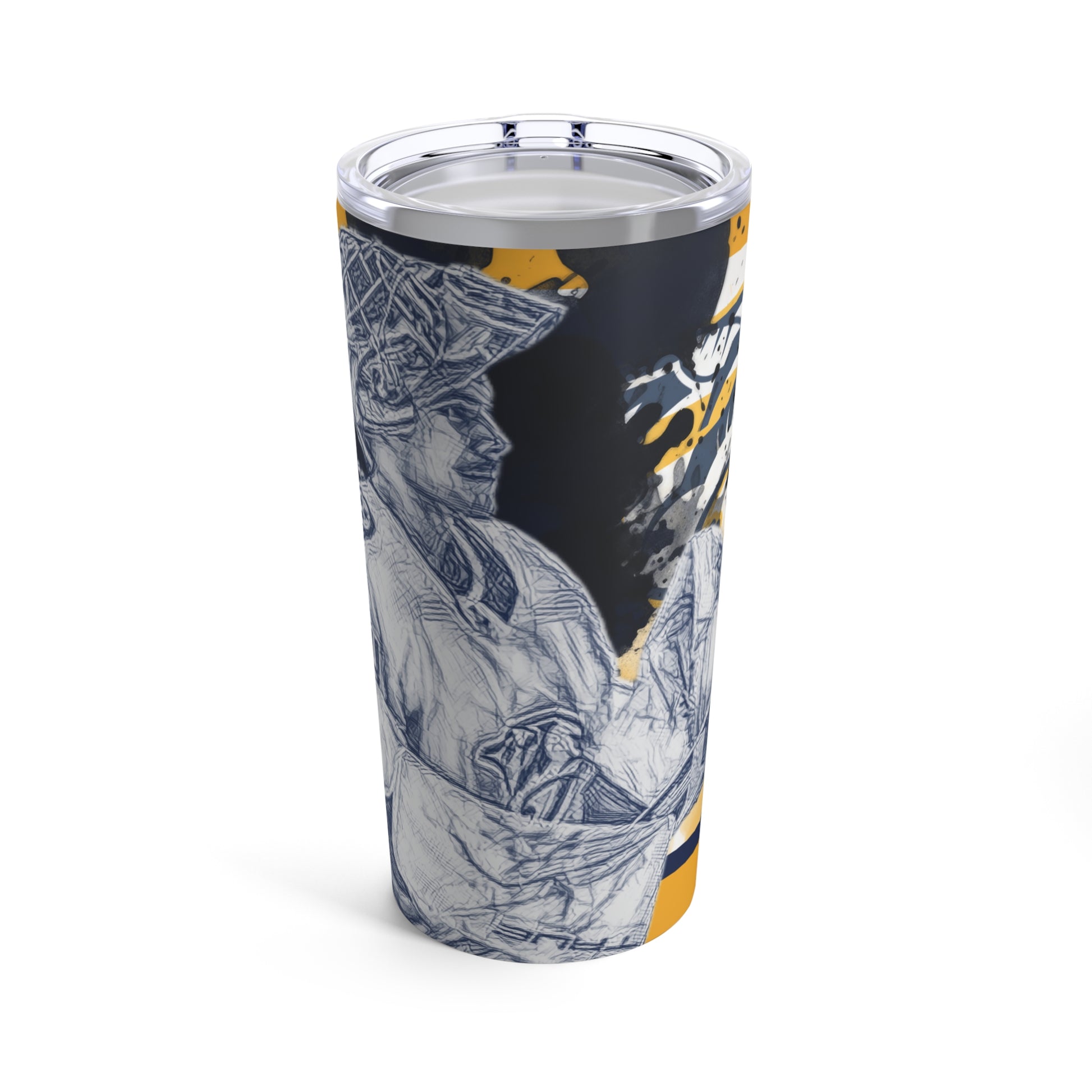 NASHVILLE PREDATORS 74 JUUSE SAROS Tumbler 20oz font