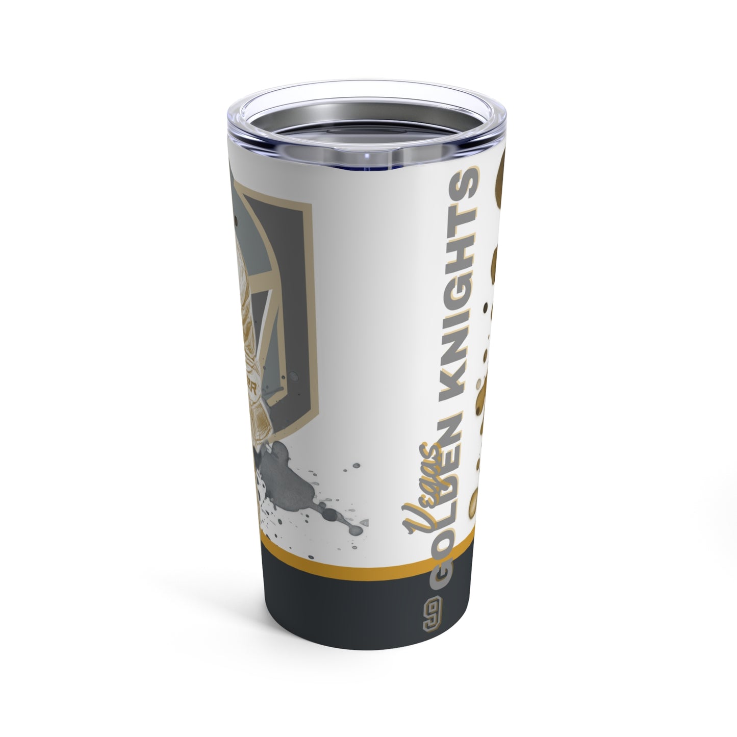 VEGAS GOLDEN KNIGHTS 9 JACK EICHEL Tumbler 20oz back