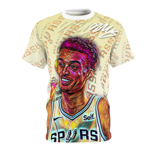 NBA All-Star Victor Wembanyama AOP Graphic Streetwear Tee front