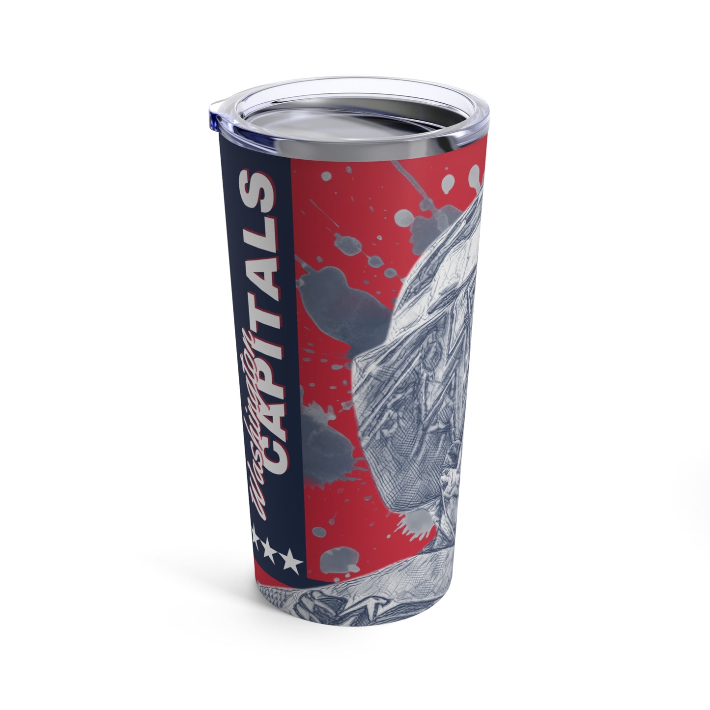 WASHINGTON CAPITALS 79 CHARLIE LINDGREN Tumbler 20oz left