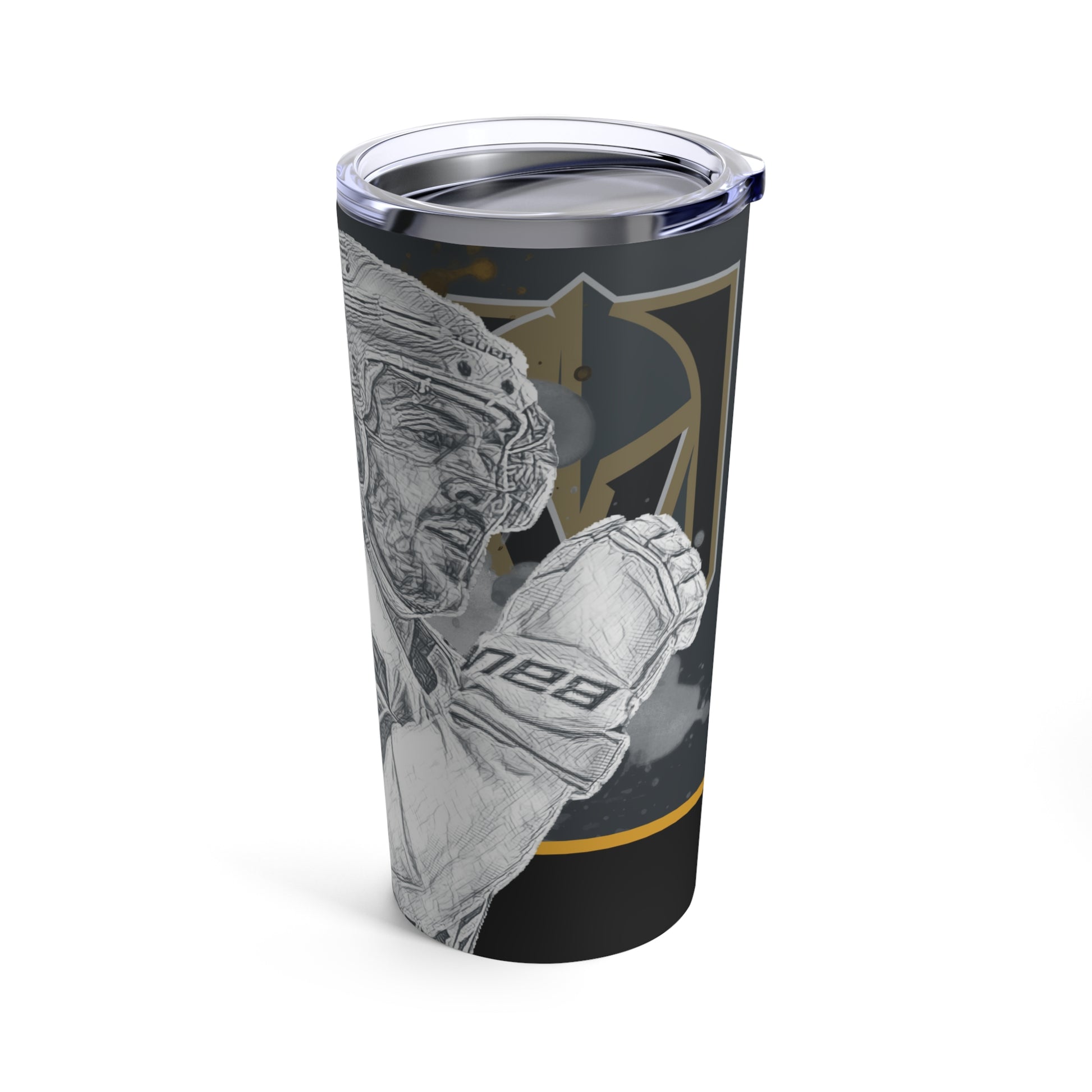 Vegas Golden Knights 81 JONATHAN MARCHESSAULT Tumbler 20oz right