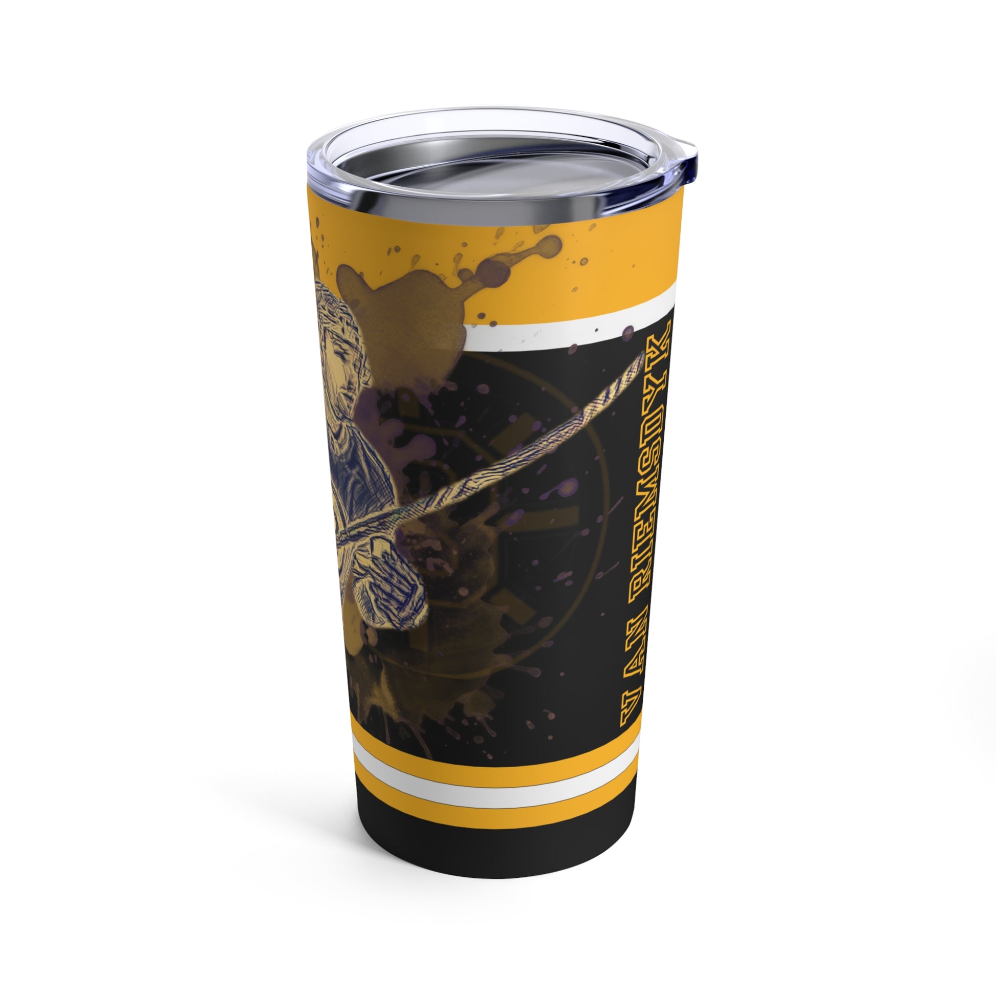 Boston Bruins 21 JAMES VAN RIEMSDYK Tumbler 20oz right