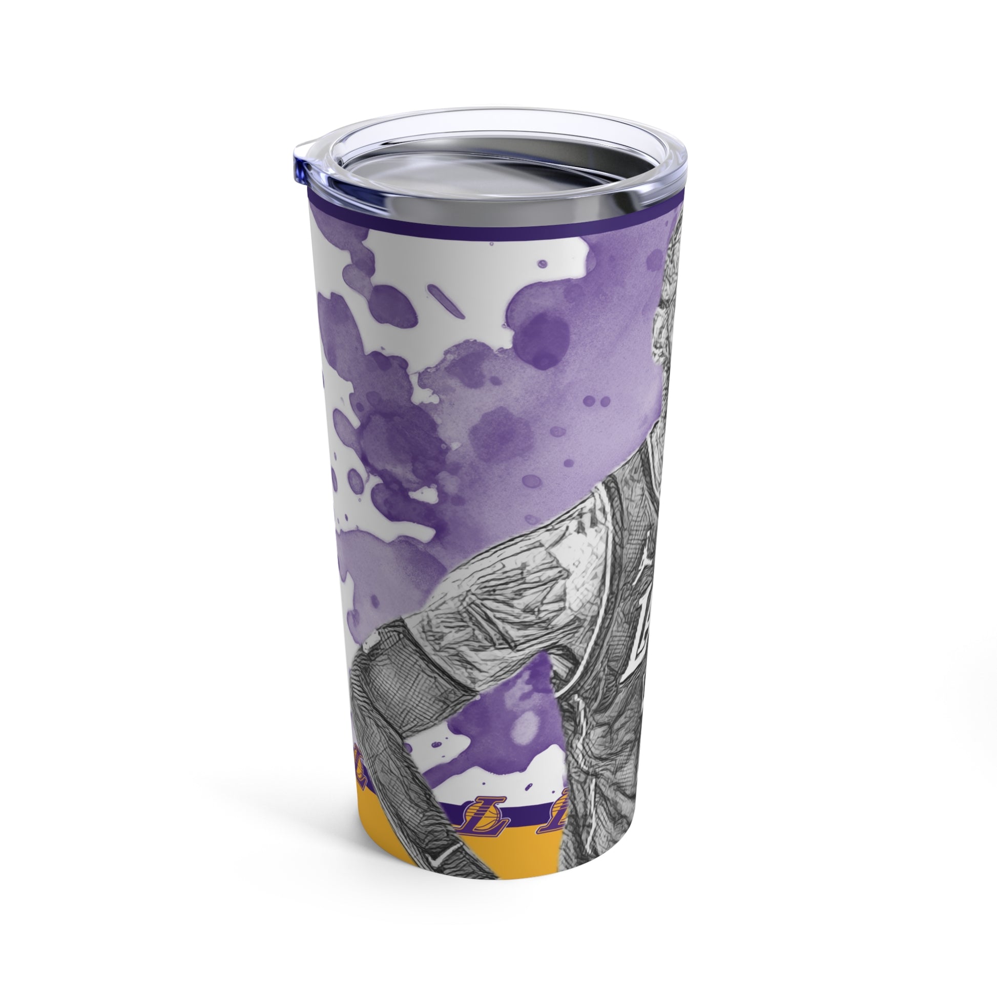 LOS ANGELES LAKERS 23 LEBRON JAMES Tumbler 20oz left