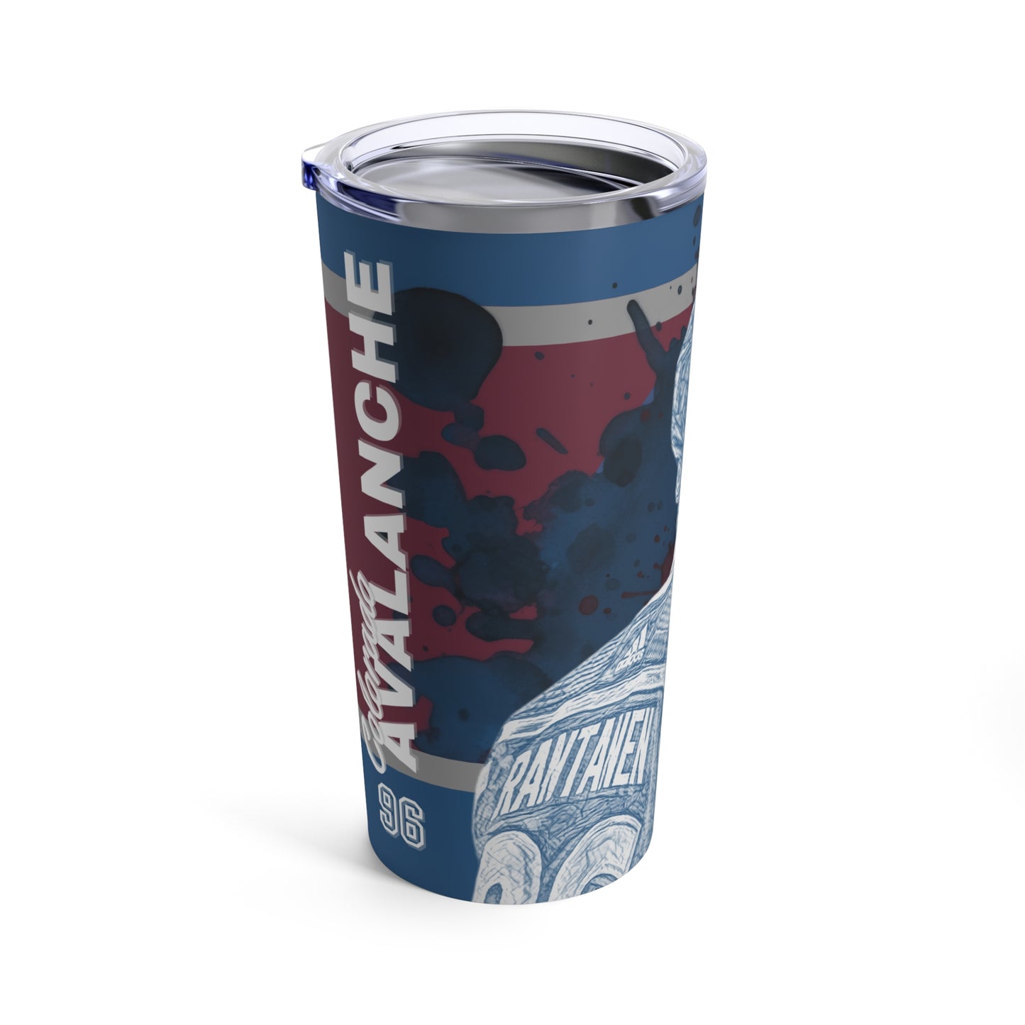 COLORADO AVALANCHE 96 MIKKO RANTANEN Tumbler 20oz left