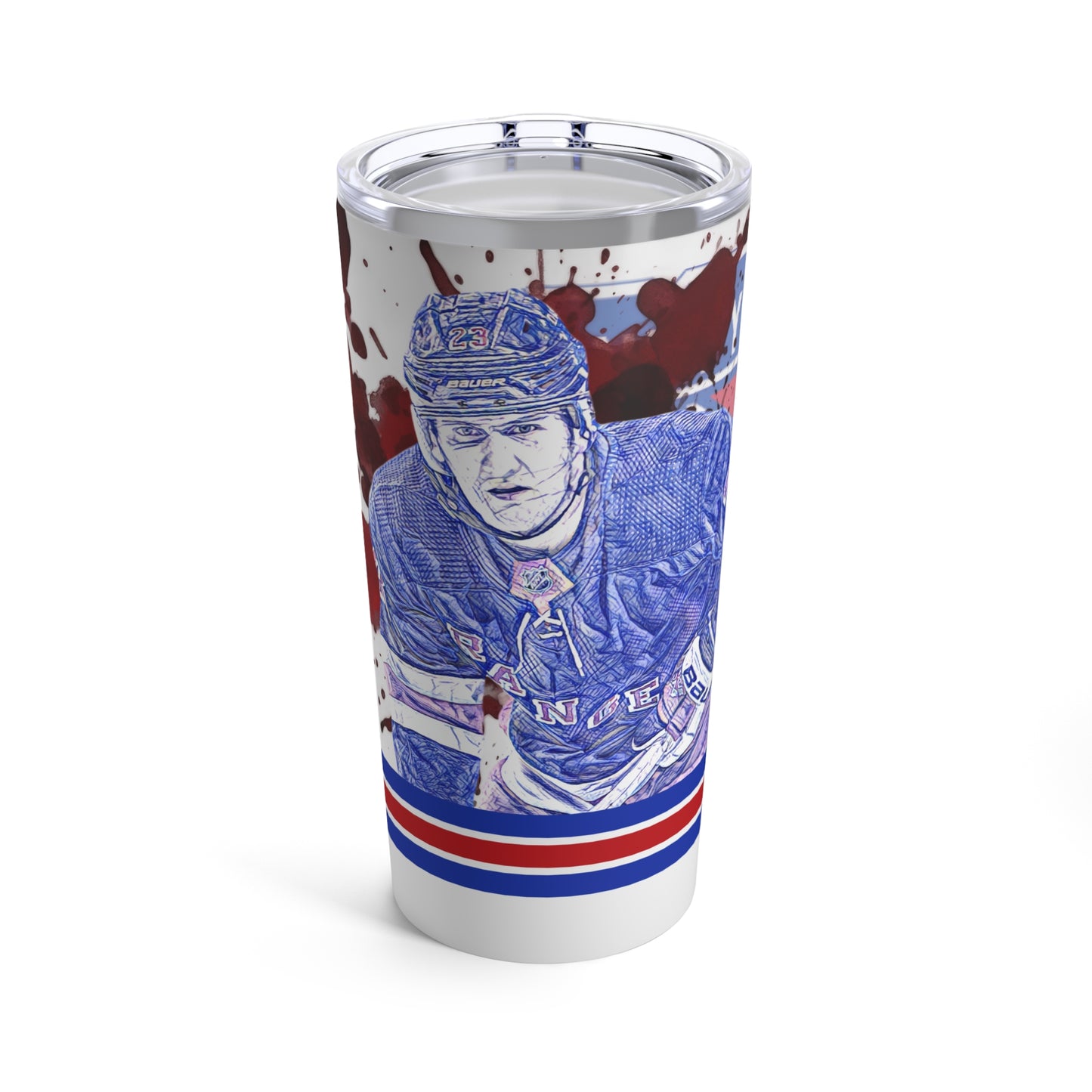 NEW YORK RANGER 23 ADAM FOX Tumbler 20oz front