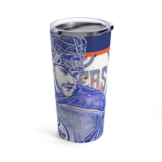 EDMONTON OILERS 74 STUART SKINNER in white Tumbler 20oz