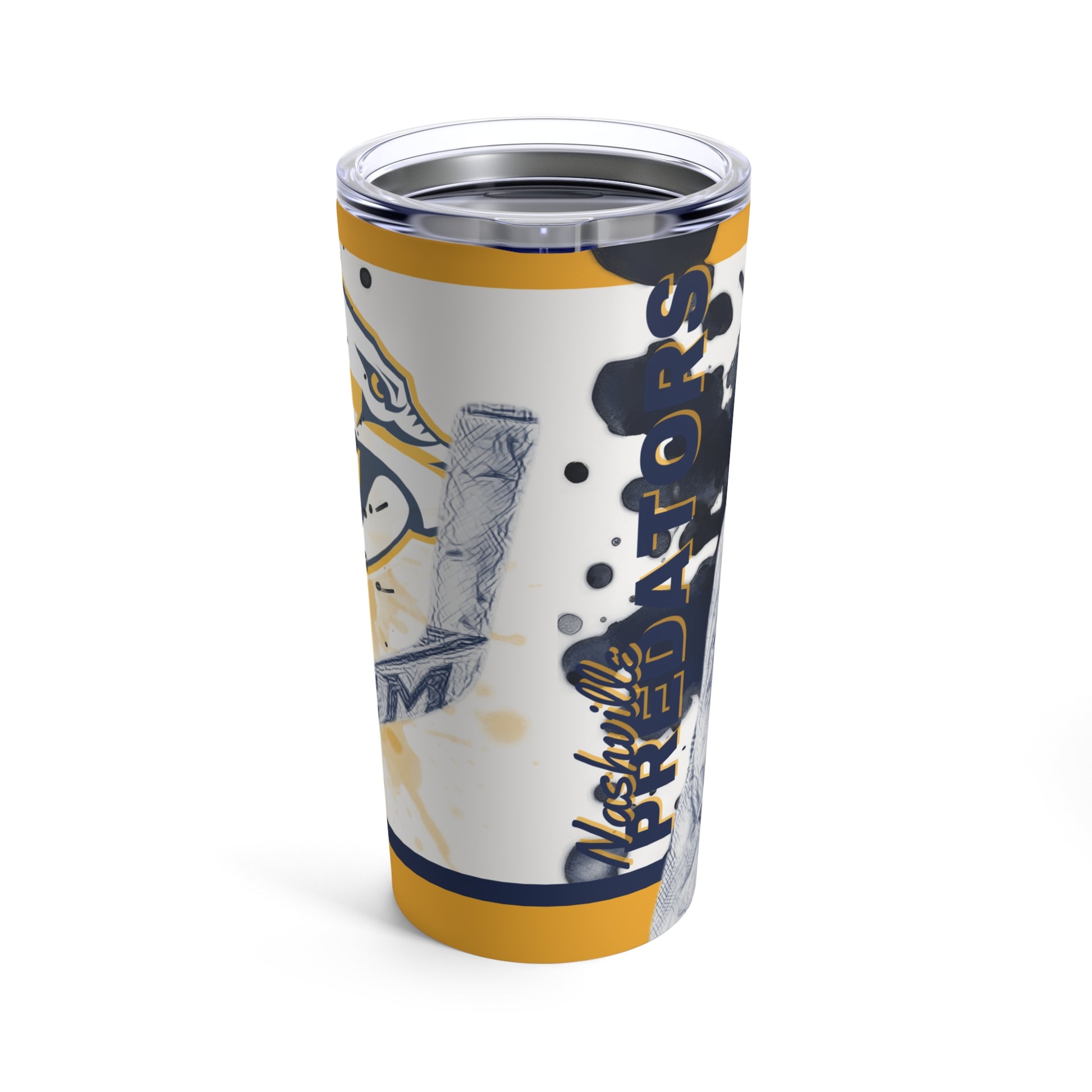 NASHVILLE PREDATORS 74 JUUSE SAROS Tumbler 20oz back