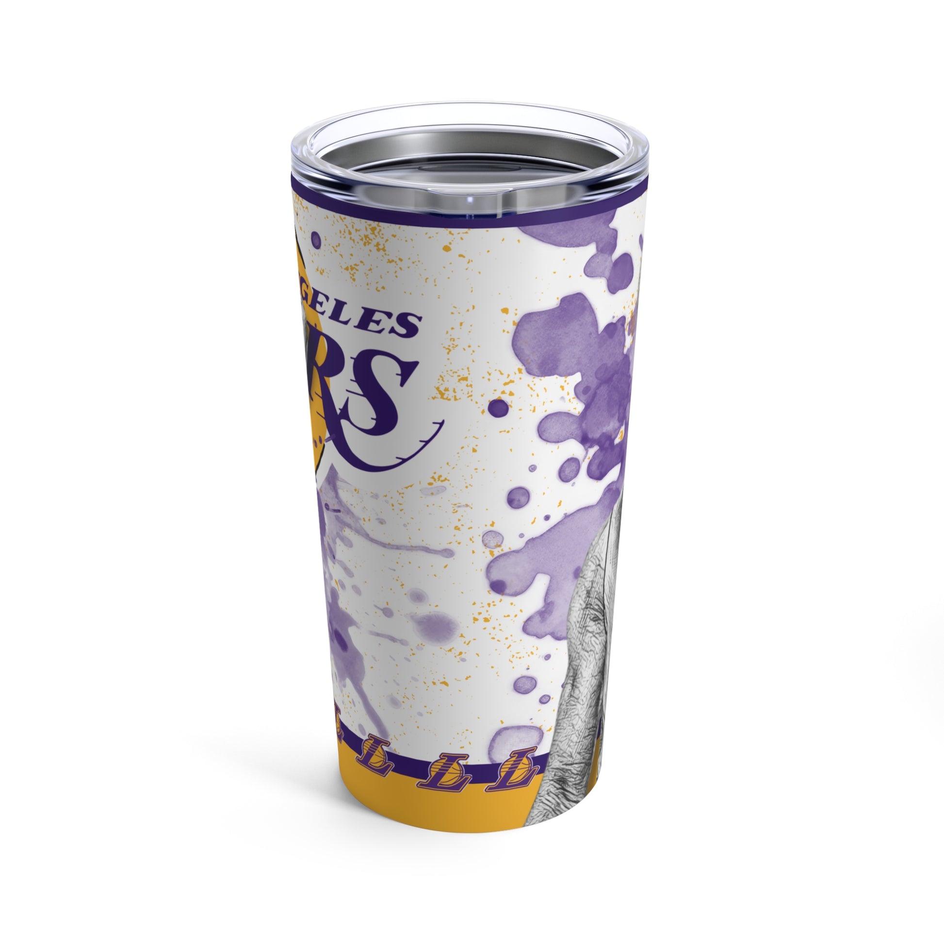 LOS ANGELES LAKERS 1 D'ANGELO RUSSELL Tumbler 20oz back