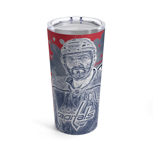 WASHINGTON CAPITALS 8 ALEXANDER OVECHKIN Tumbler 20oz front